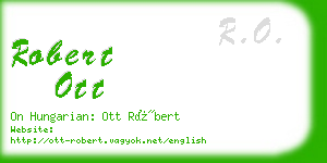 robert ott business card